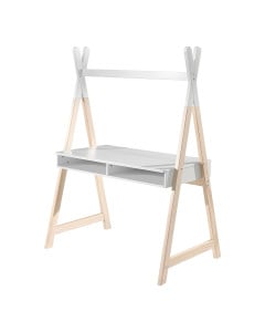 Bureau Tipi bois et blanc kimy