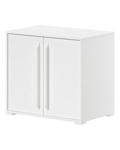 Caisson placard 2 portes Sam blanc, pour lit surélevé, espace de rangement enfant, marque Vipack - disponible chez Jurassien.