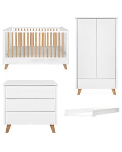 Chambre bébé complète blanche Zaza pas chère