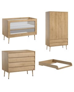 Chambre de bébé complète Bosque Vox Baby Oak chêne