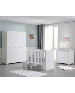 Chambre bébé mixte King-size Blos blanche