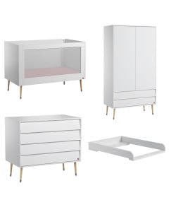 Chambre bébé complète Bosque VOX blanche et bois