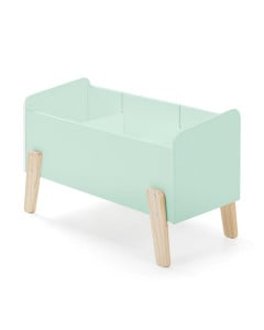 Coffre jouet style scandinave menthe Kimy