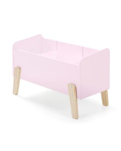 Coffre à jouets fille couleur rose Kimy