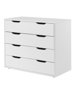 Commode 4 tiroirs blanche Milo