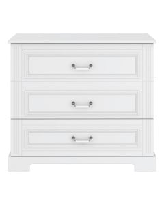 Commode 3 tiroirs Lys blanche