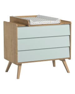Commode à langer Vox Vintage bois et vert 