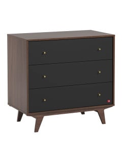 Commode Vox MID noir & bois noyer pour chambre enfant | 4021932