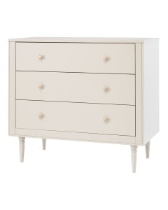 Commode Pinio Petite Lune enfant, 3 tiroirs coloris champagne, bois massif et MDF, look épuré et scandinave