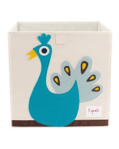 Cube de rangement jouets Paon 3 Sprouts