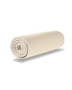 Drap-housse cailloux 40x80 en jersey Oeko-tex, couleur sable, pour matelas berceau bébé, marque Domiva, disponible chez le Jurassien