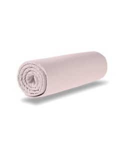 Drap-housse rose poudre 40x80 en jersey Oeko-tex pour matelas bébé - Domiva disponible chez le Jurassien