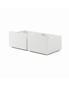 Duo tiroirs compact blanc