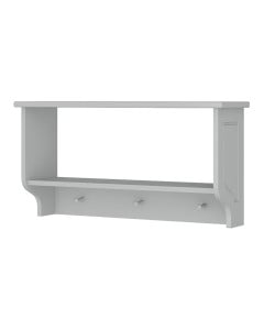 Étagère avec porte manteau Lys gris