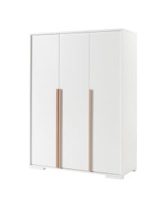 Grande armoire 3 portes Delio blanche à Petit Prix • Jurassien