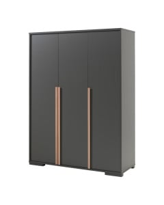Grande armoire grise 3 portes Delio à Petit Prix • Jurassien