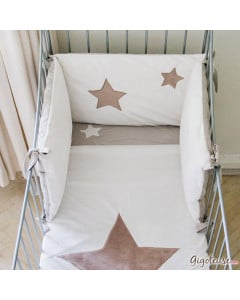 Set 3 Pcs Pour Lit Bébé 60X120 (Couette+TourDe Lit+Oreiller