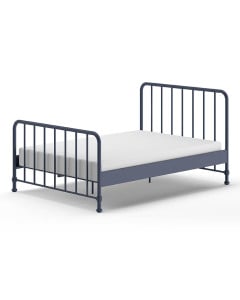 Lit double Bronxx en métal bleu, taille 140x200 | Vipack | BRBE1407