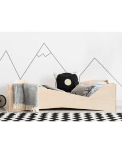 Lit 90 artisanal en bois pour enfant Linéa