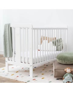Lit Bébé Bois Blanc 60x120 Fairy - Lit Bébé évolutif - Woodies
