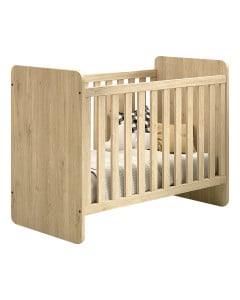 Lit bébé évolutif en lit enfant 90x200, décor chêne foncé Sam, marque Vipack, disponible chez Jurassien
