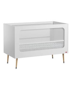 Lit bébé avec filet transparent Bosque Vox 60x120 blanc