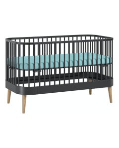 Lit Bébé Taille 70x140 Blanc Hampton Évolutif - Woodies