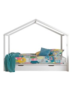 Lit cabane 90x200 avec tiroir DACOZH1401