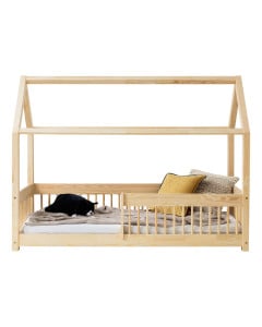 Lit cabane Montessori en bois : un espace sûr et ludique pour le repos et le jeu des enfants