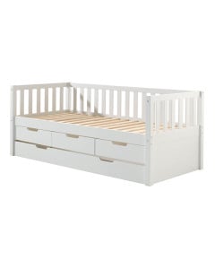 Lit Combiné Fritz Blanc Avec Tiroir - FZCO91RB14 - Vipack