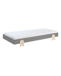 Lit empilable Arrow gris pour enfant