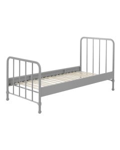 Lit en fer enfant 1 place gris Hug