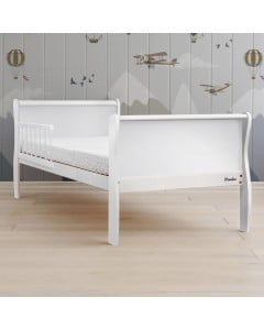 Lit Junior 80x160 Blanc Noble À Partir De 2 ans - Woodies