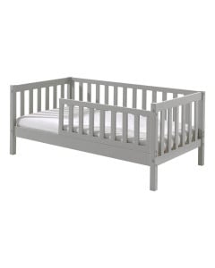 Petit Lit Junior Avec Barrière 70x140 Gris - PBBE7015 - Vipack