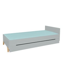 Lit junior gris pour enfant Zaza