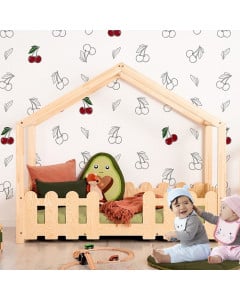 Lit cabane avec barrière pour enfant Melo kid