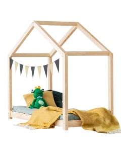 Lit maison cabane en bois Halma
