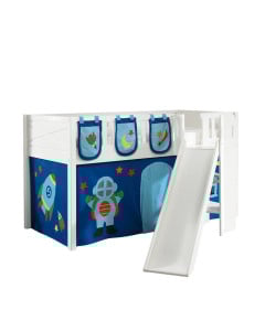 Lit toboggan blanc Scott avec tente de lit + pochettes Astro