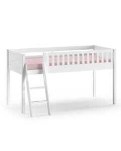Lit Surélevé Enfant Blanc Mi-Hauteur - Scott Vipack