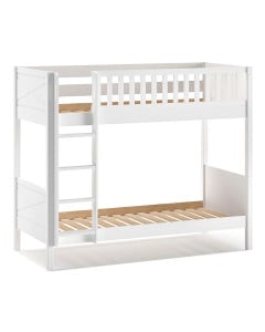 Lits Superposés 2 Places Blanc en Bois Scott STSB9414 - Vipack