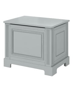 Malle à jouets avec couvercle Lys gris