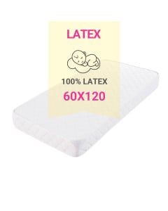 Matelas bébé latex naturel BabyLatex 60x120 cm