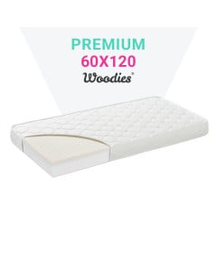 Matelas pour lit bébé 60x120 Premium Woodies