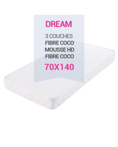 Matelas Bébé Pas Cher 60x120 cm - Ebac - Made in France