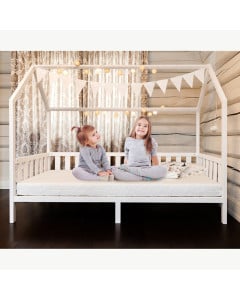 Lit cabane avec barrières Cabana 90x190 ou 90x200