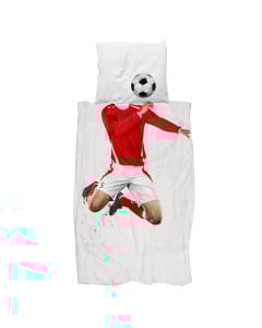 Parure de lit enfant Soccer Champ Red - Snurk