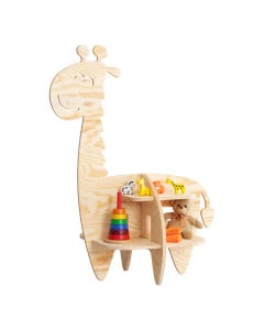 Petite bibliothèque basse pour enfant Girafe Adeko