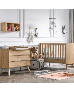 Petite chambre bébé Vox évolutive Vintage Oak