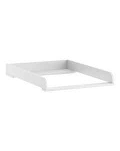 Plan à langer amovible Vintage Vox en finition blanche, conçu pour s’adapter parfaitement à la commode assortie