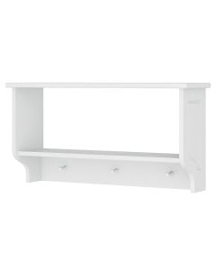 Porte manteau étagère enfant blanche Lys